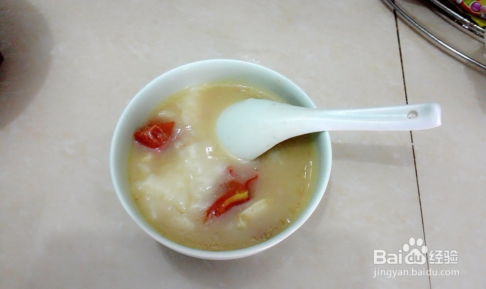 小西红柿面疙瘩汤的早餐做法