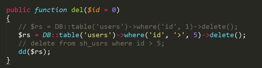 laravel-数据添加和数据更新及数据删除