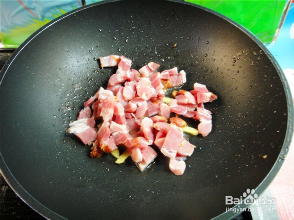 蒜苔香炒腊肉