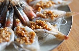 食补养生流香芝士开运虾