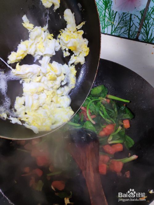 家常菜怎样做菠菜番茄炒蛋