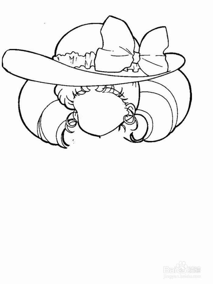 时尚女郎的简笔画