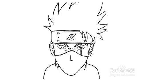 卡卡西怎么画才好看