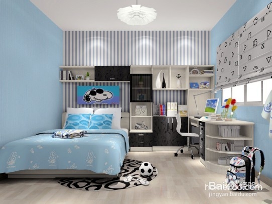 缤纷十色的可爱天真儿童房装修图片
