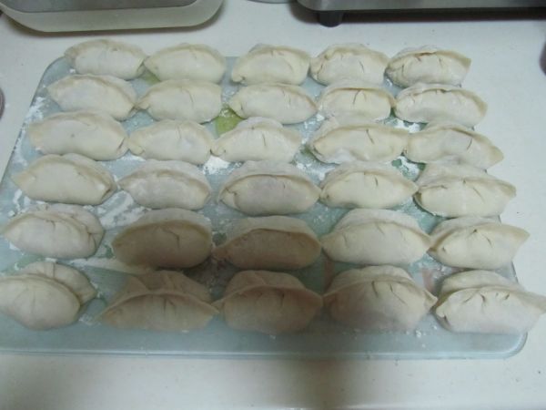 佛手瓜三鲜锅贴