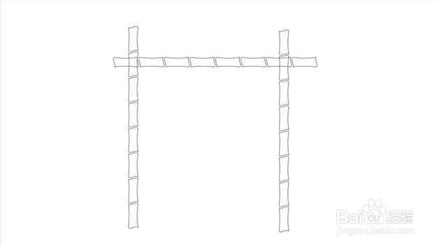 生机盎然葡萄架简笔画