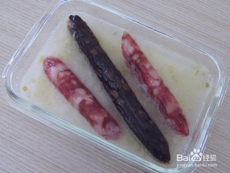 双味腊肠电锅煲饭