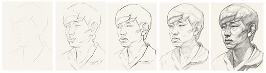 如何画好素描头像六