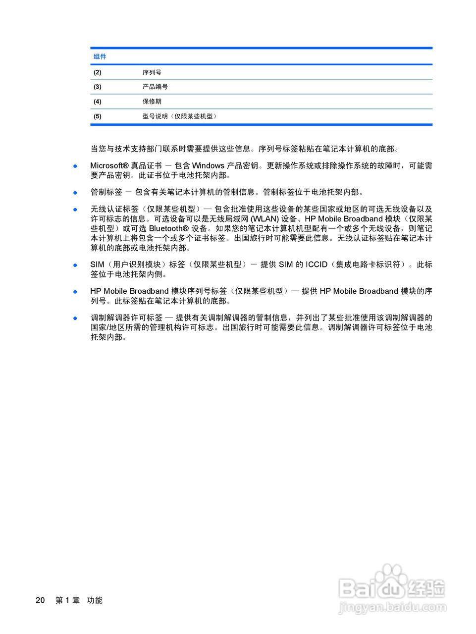 惠普(康柏) HP ProBook 6450b笔记本电脑说明书:[3]