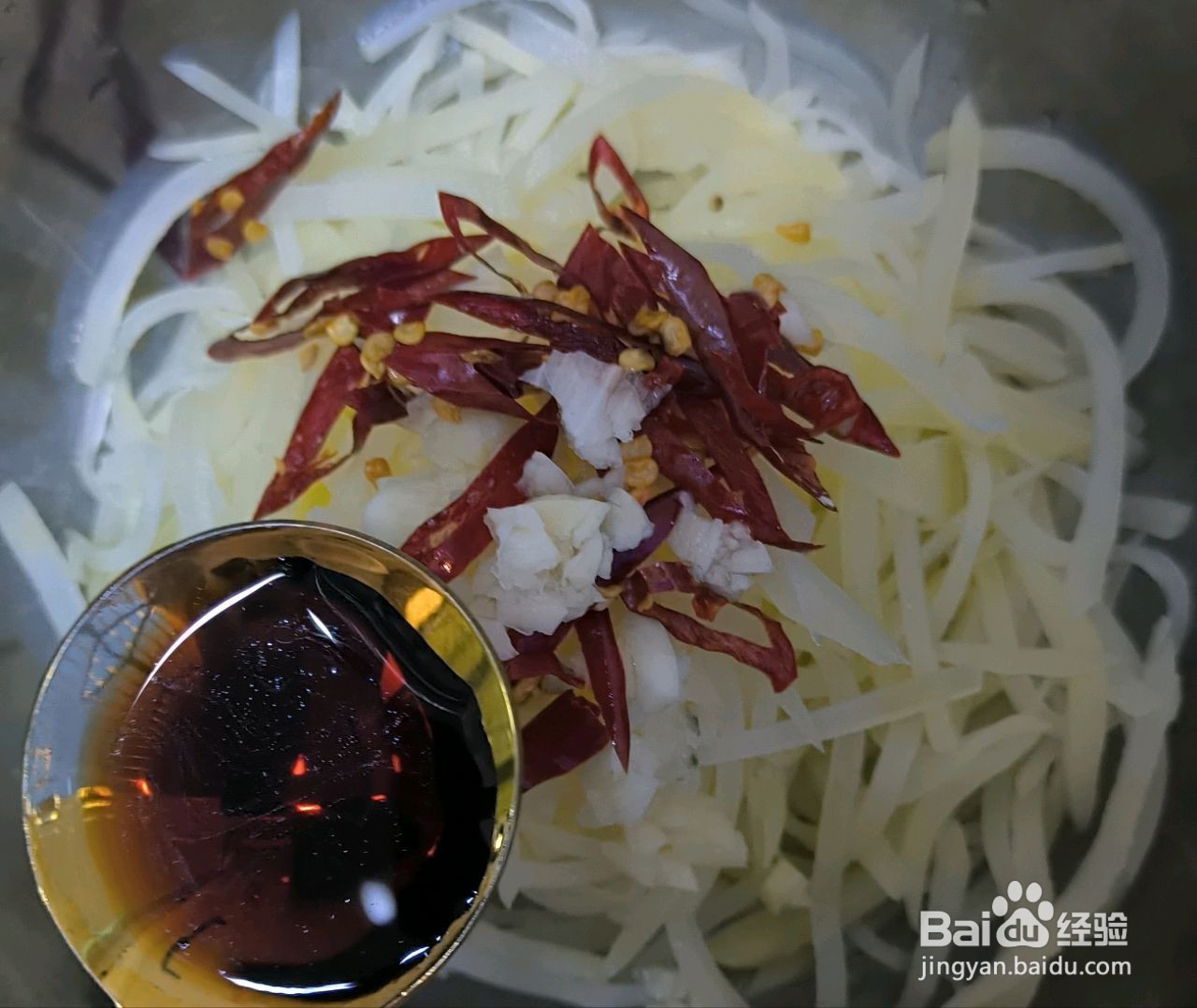 炝拌土豆丝的做法