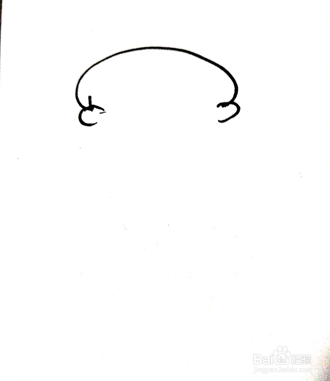 适合3-6岁的戴帽子的小女孩幼儿简笔画