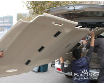 车天窗遮阳布脱落简单修复