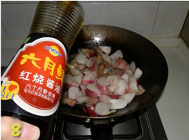 水萝卜烧肉的做法