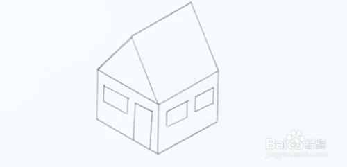 如何画具有立体感的房屋