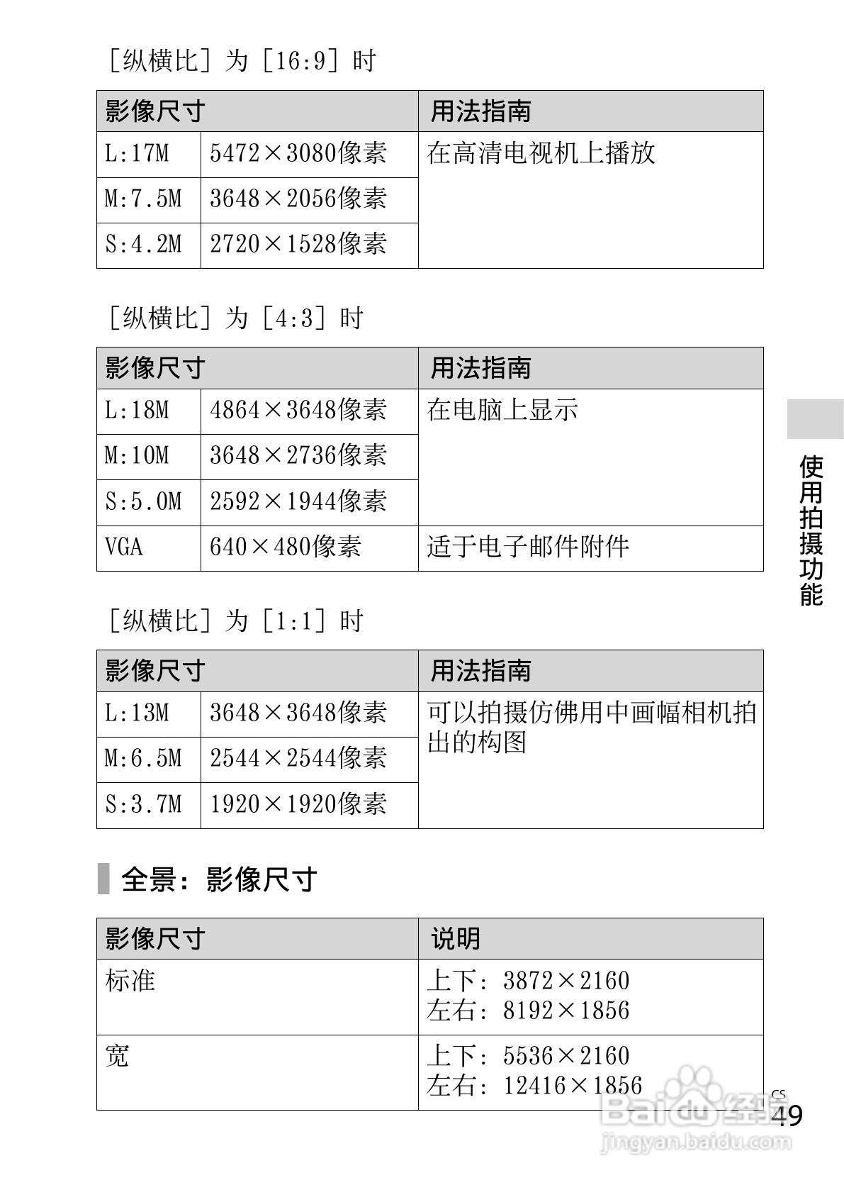 索尼DSC-RX100数码照相机使用说明书:[5]