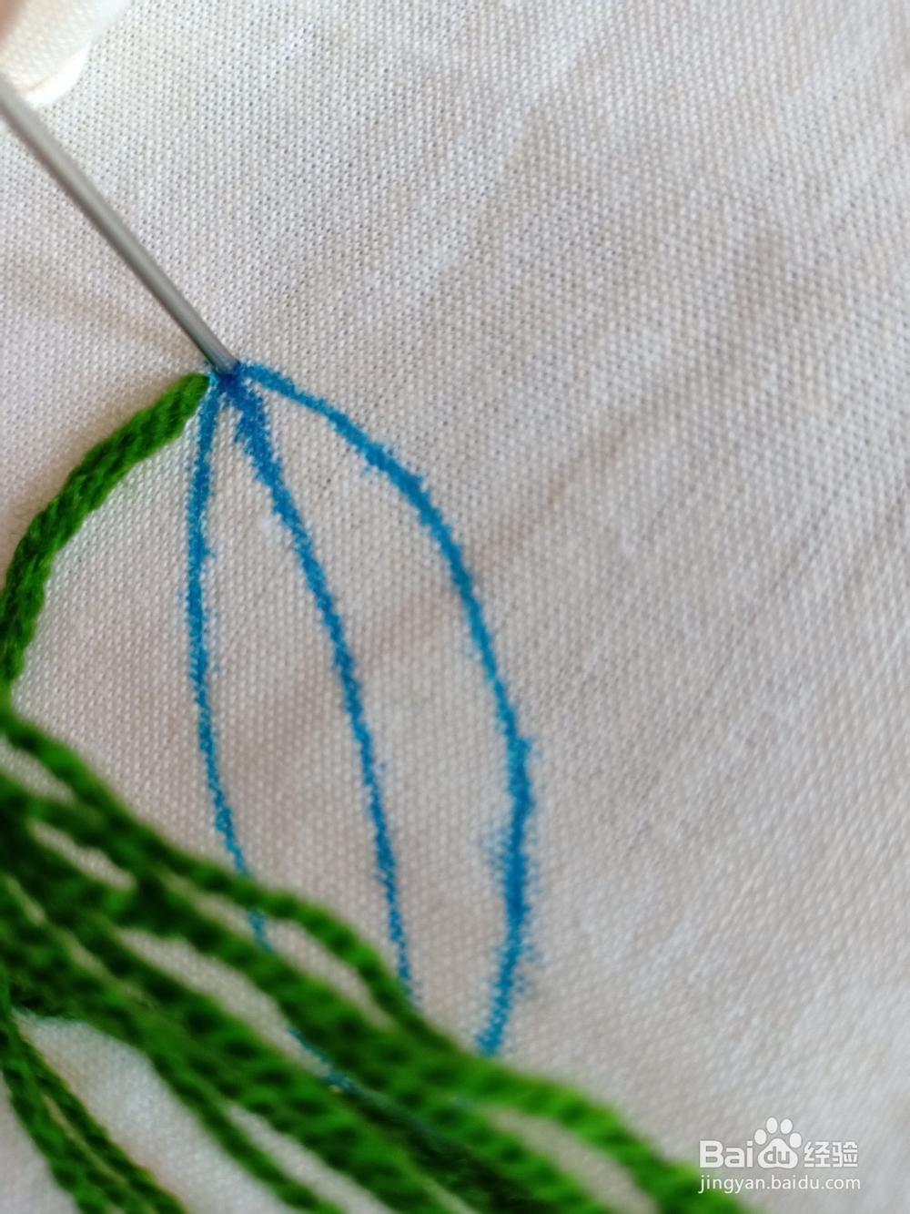 大叶子要怎么绣