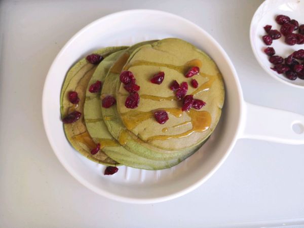 抹茶蔓越莓松饼