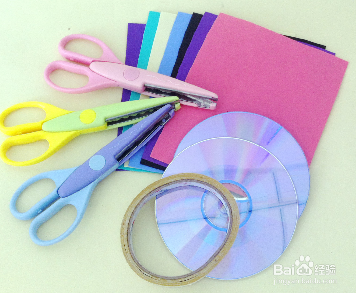 光盘制作小动物 可爱的接吻鱼杯垫手工教程