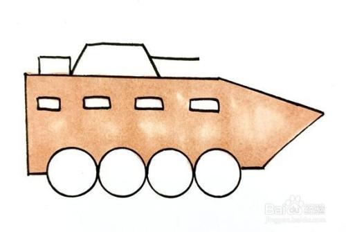 装甲车怎么画简笔画
