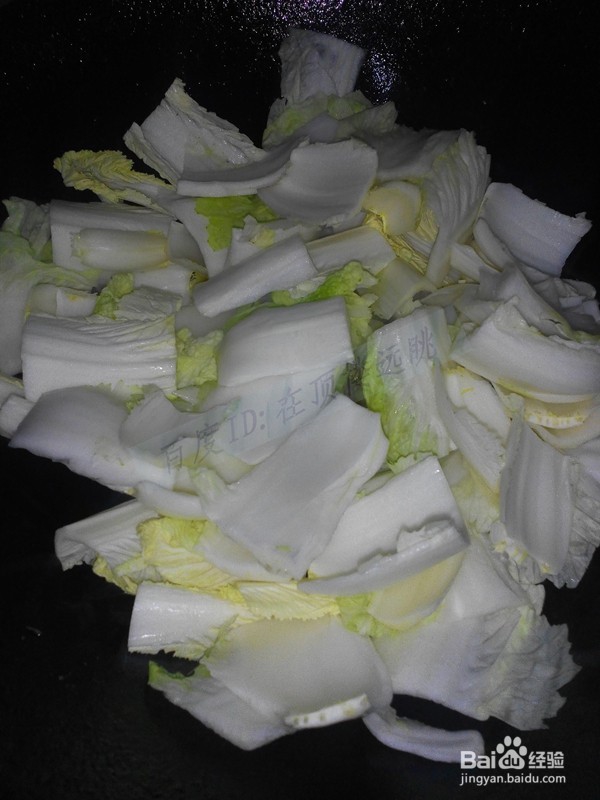 素炒白菜--素菜荤做