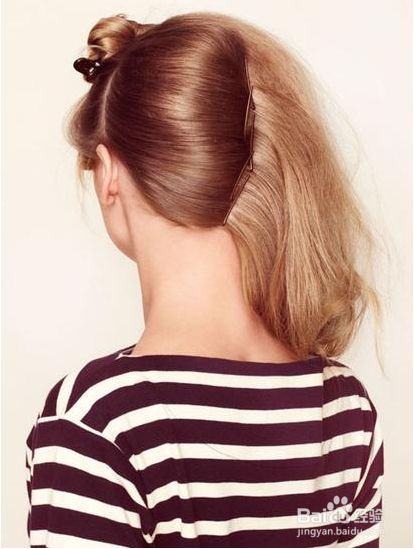 法式后盘发髻教程