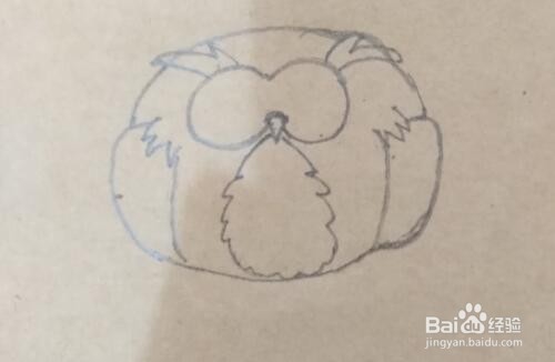 猫头鹰的简笔画画法