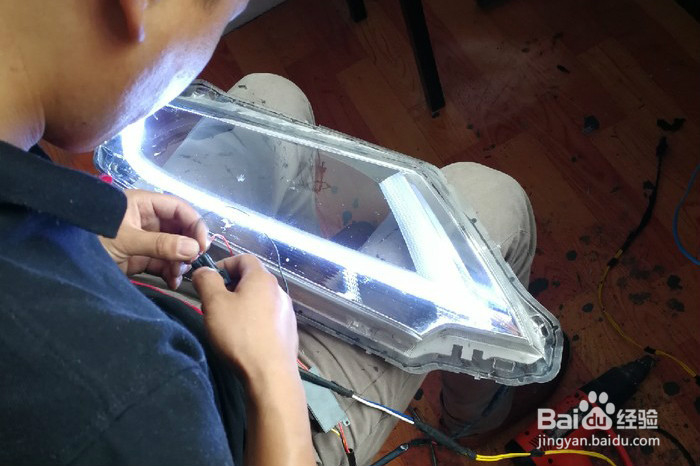 奥德赛车灯改装aes奥德赛易改件步骤，教你改