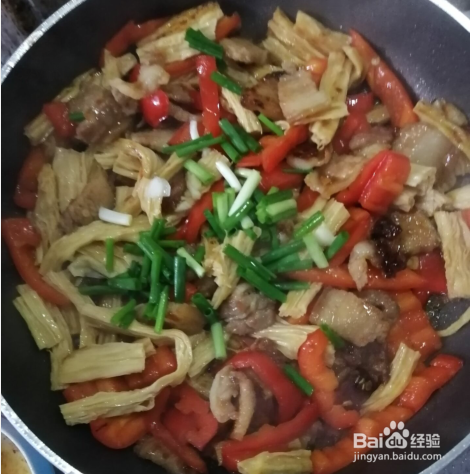 腐竹炒肉家常的做法