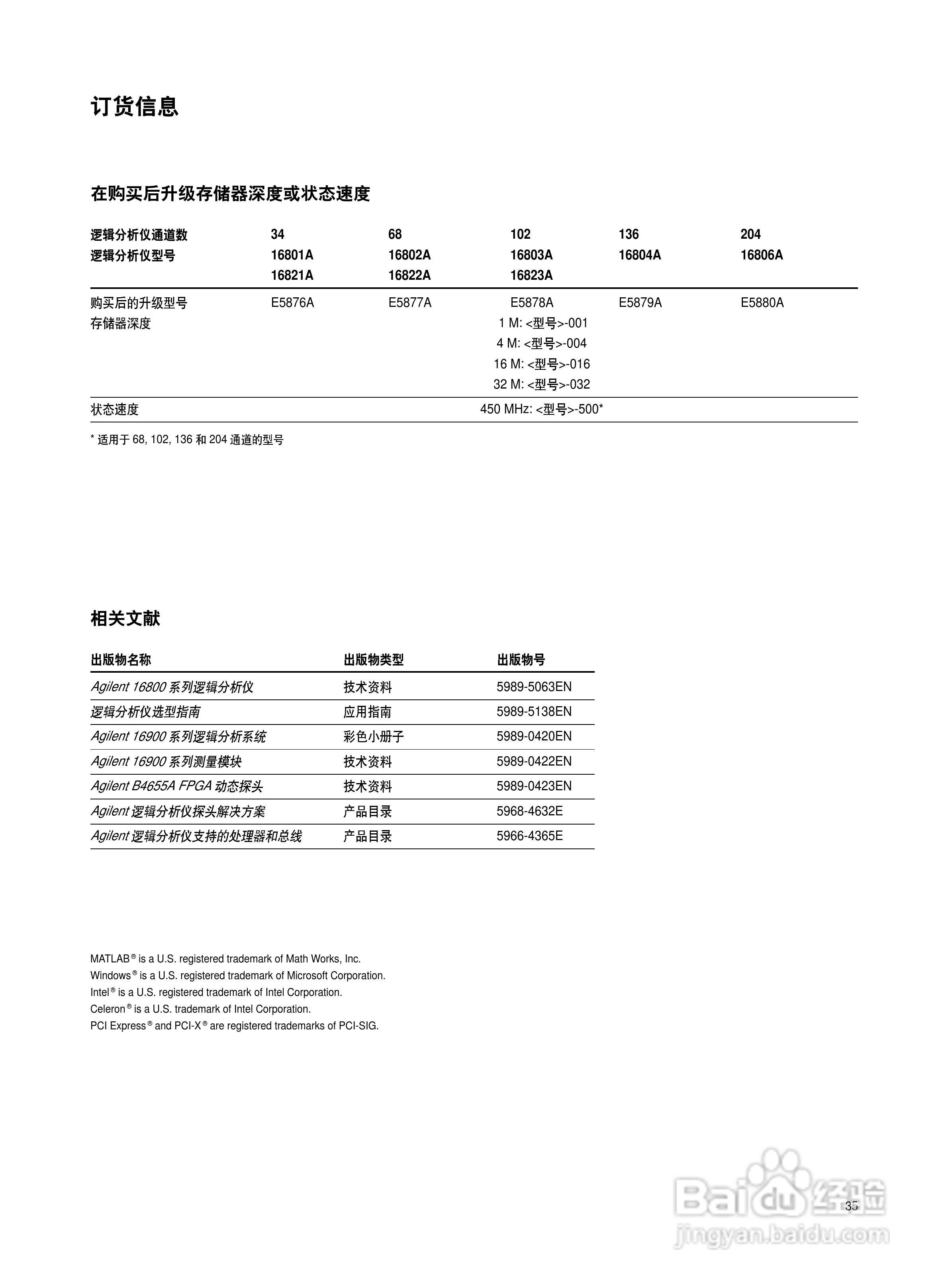 Agilent 16800系列便携式逻辑分析仪说明书:[4]