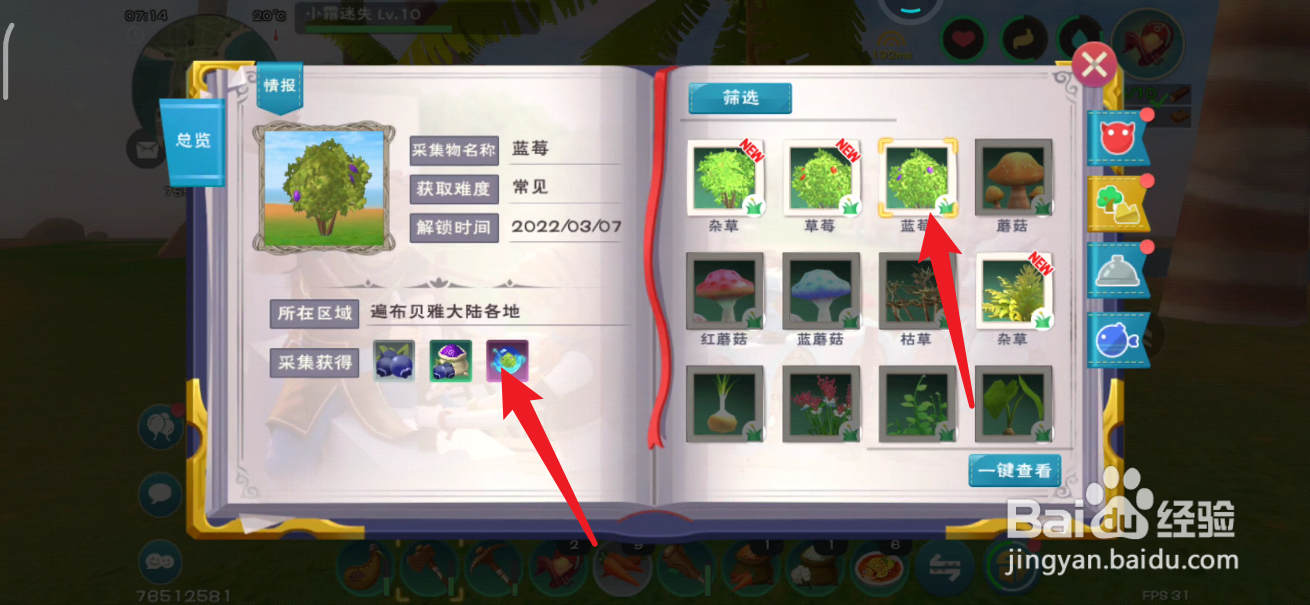 创造与魔法如何查看植物的获取地方