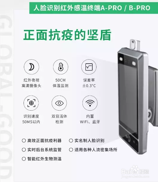 全球共德热成像红外体温监测设备，筑牢抗疫堡垒