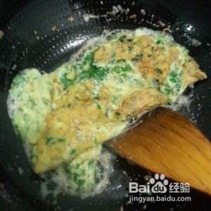 食补养生韭菜煎鸡蛋