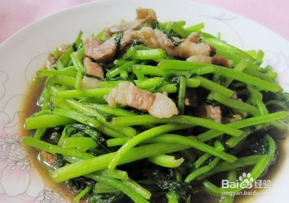 蒿子秆炒肉的做法