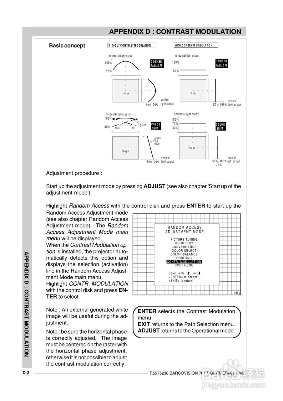 Barco巴可 VISION 701投影机说明书:[16]