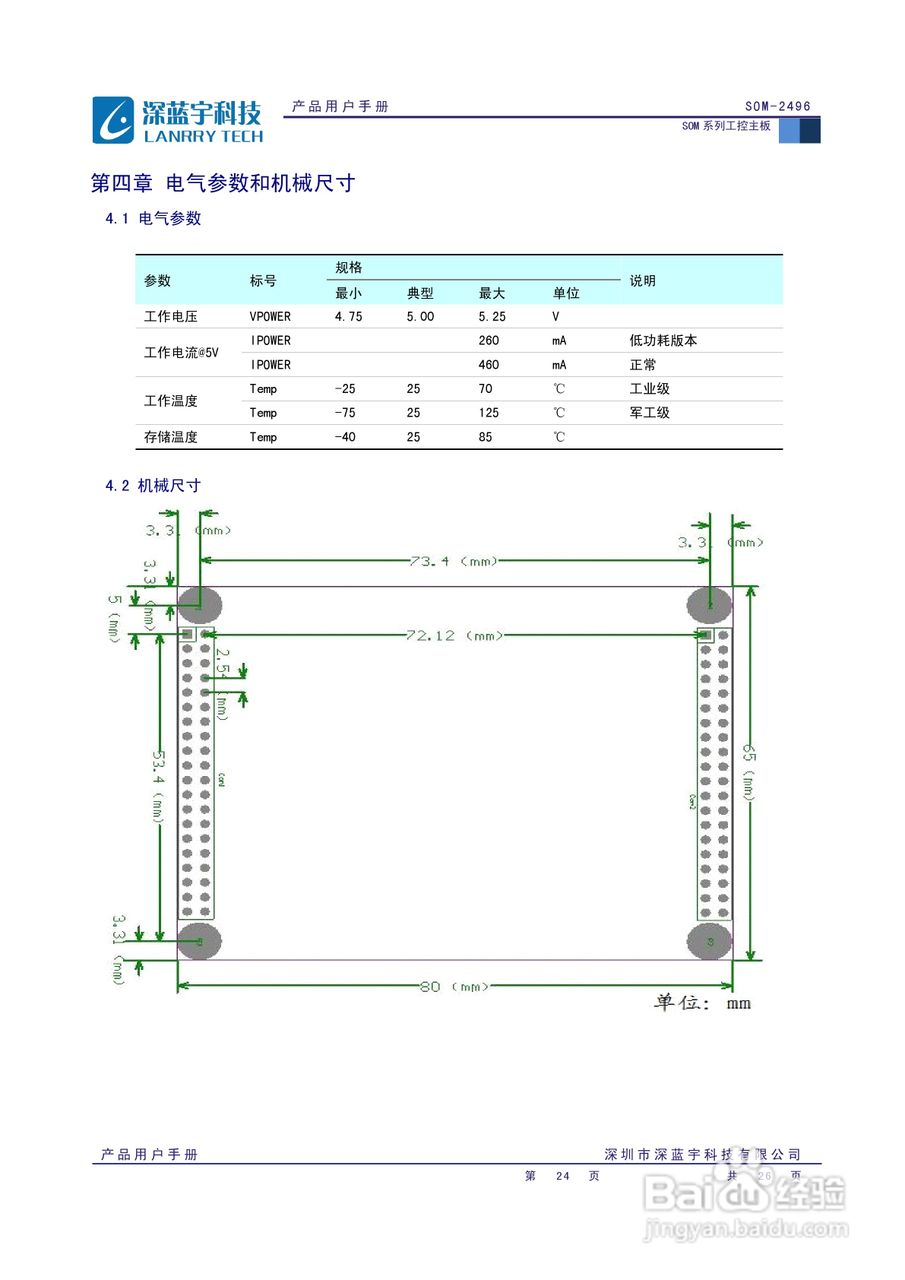 深蓝宇SOM-2496主板用户手册:[3]