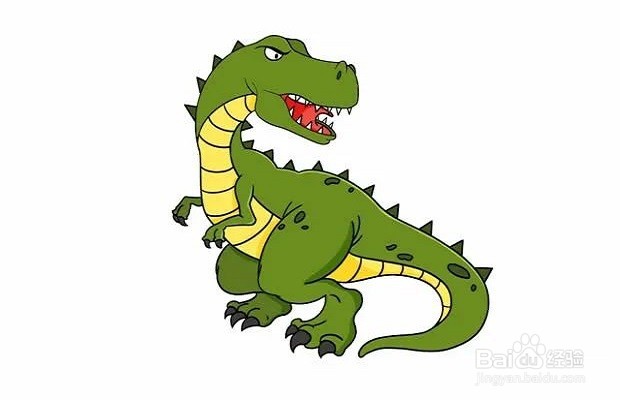 如何画一只“霸王龙”