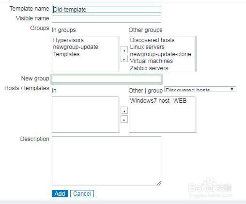 如何在zabbix的web管理中克隆模板？