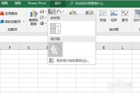 excel2016怎么制作旭日图