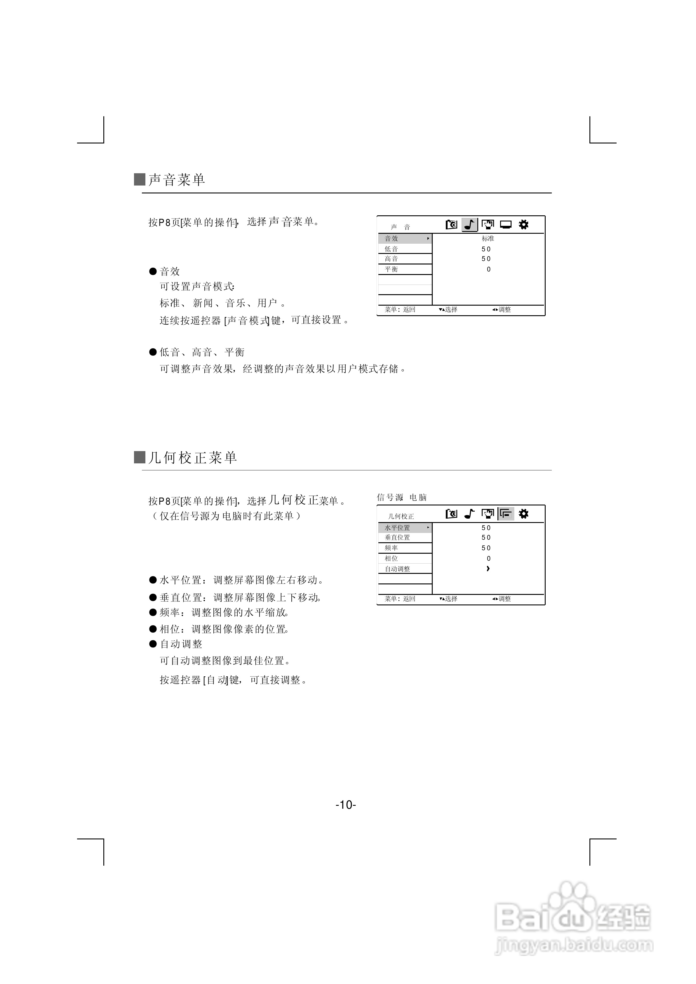熊猫电子L22A916(J)液晶彩色电视机说明书:[2]