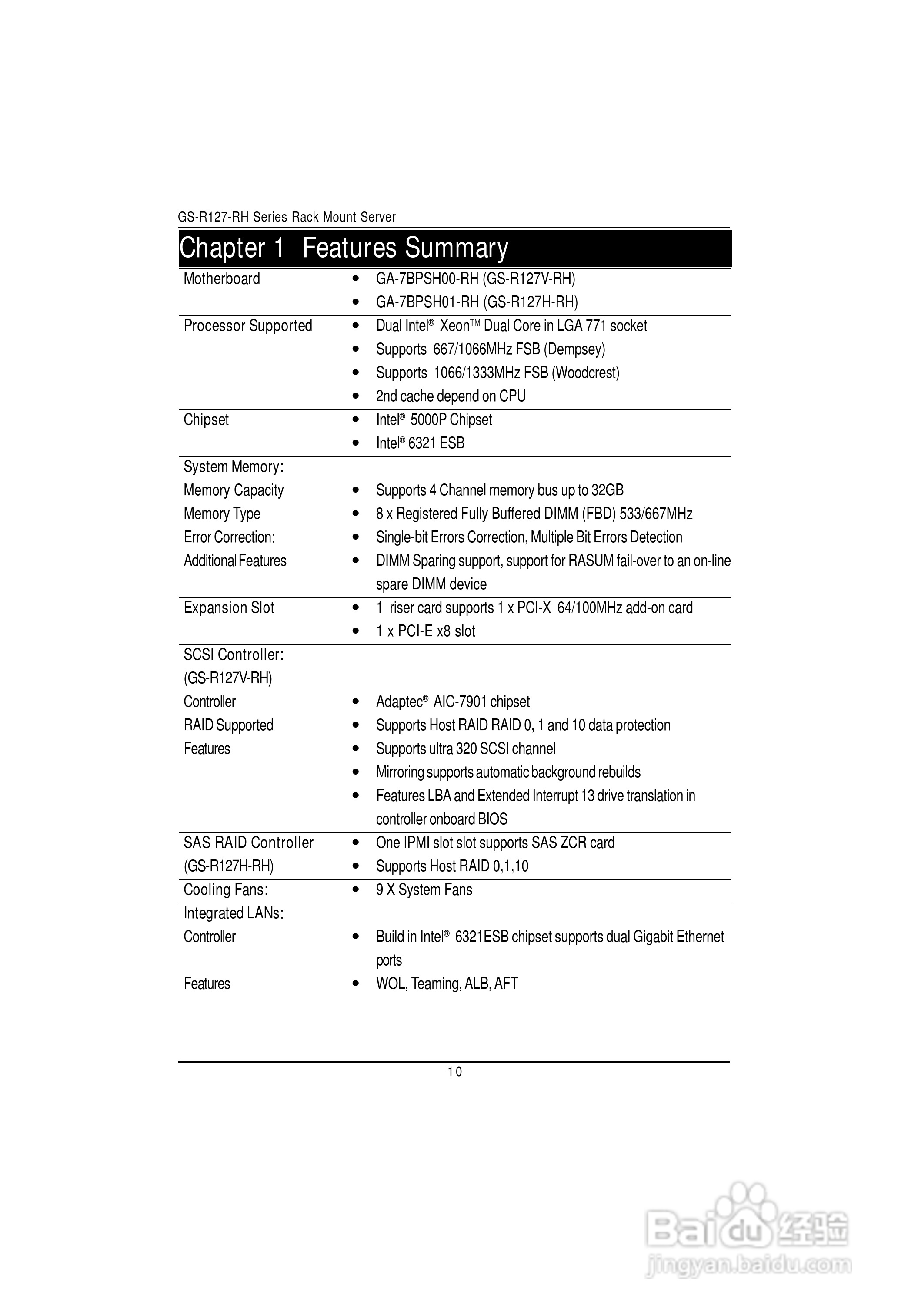 技嘉GS-R127V-RH (1.0)型服务器使用说明书:[1]