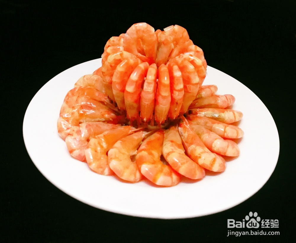 给对象做的白灼虾做法摆盘