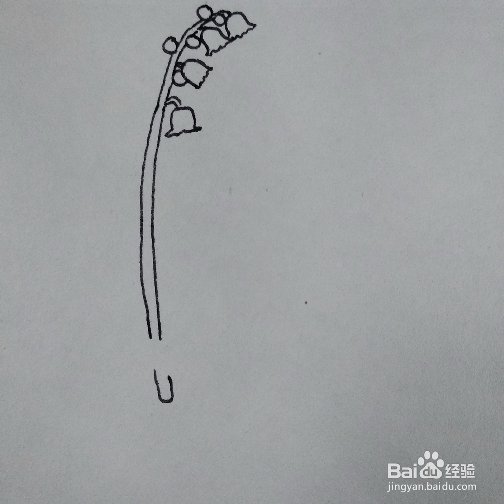如何画拿着一颗植物花的手卡通简笔画