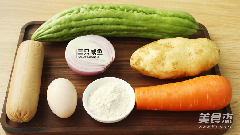 苦瓜酿土豆泥