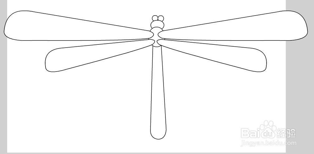 flash如何绘制卡通蜻蜓