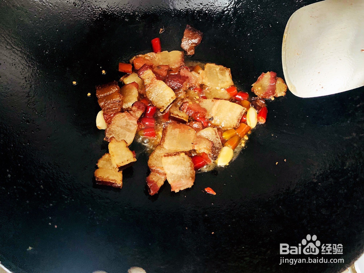 蒜苔炒腊肉的做法