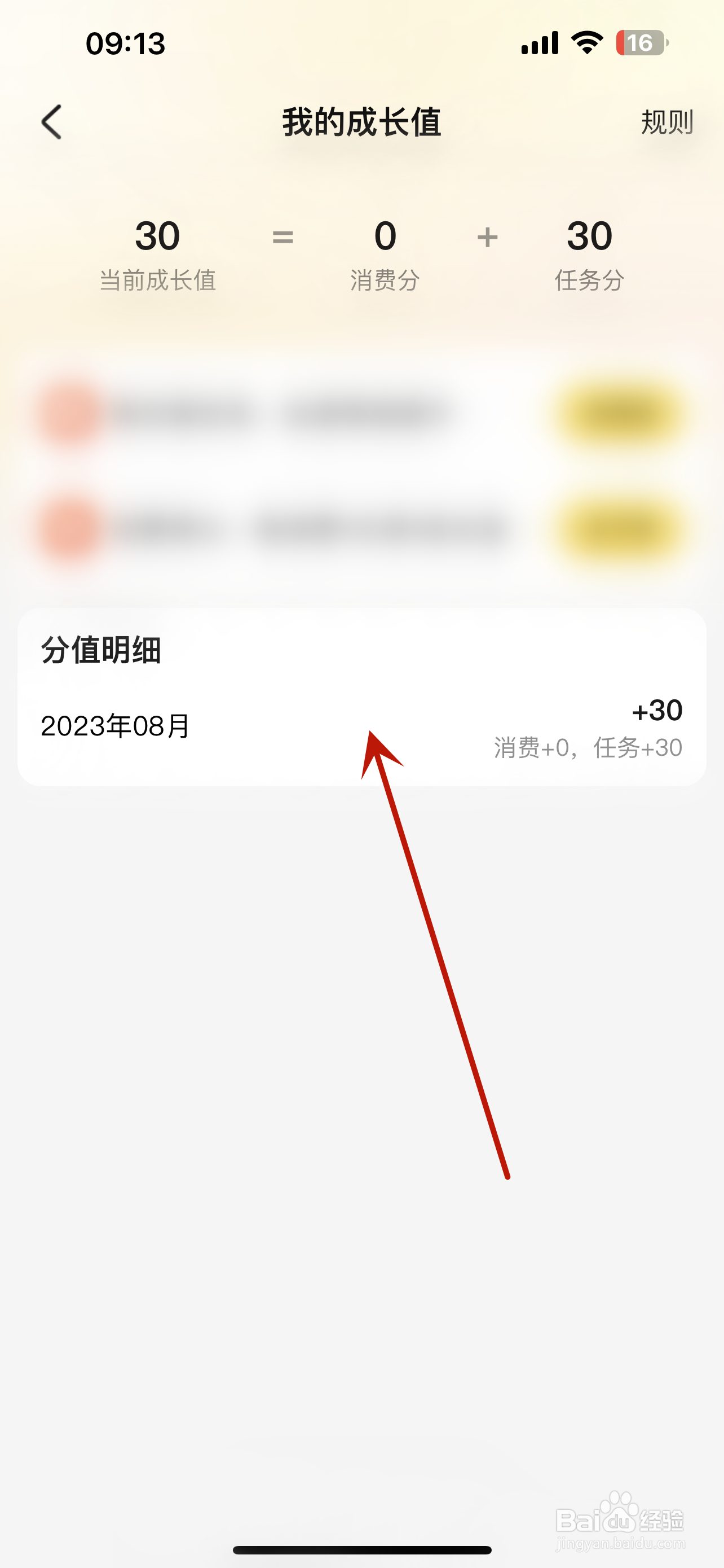 美团怎么查看分值明细记录