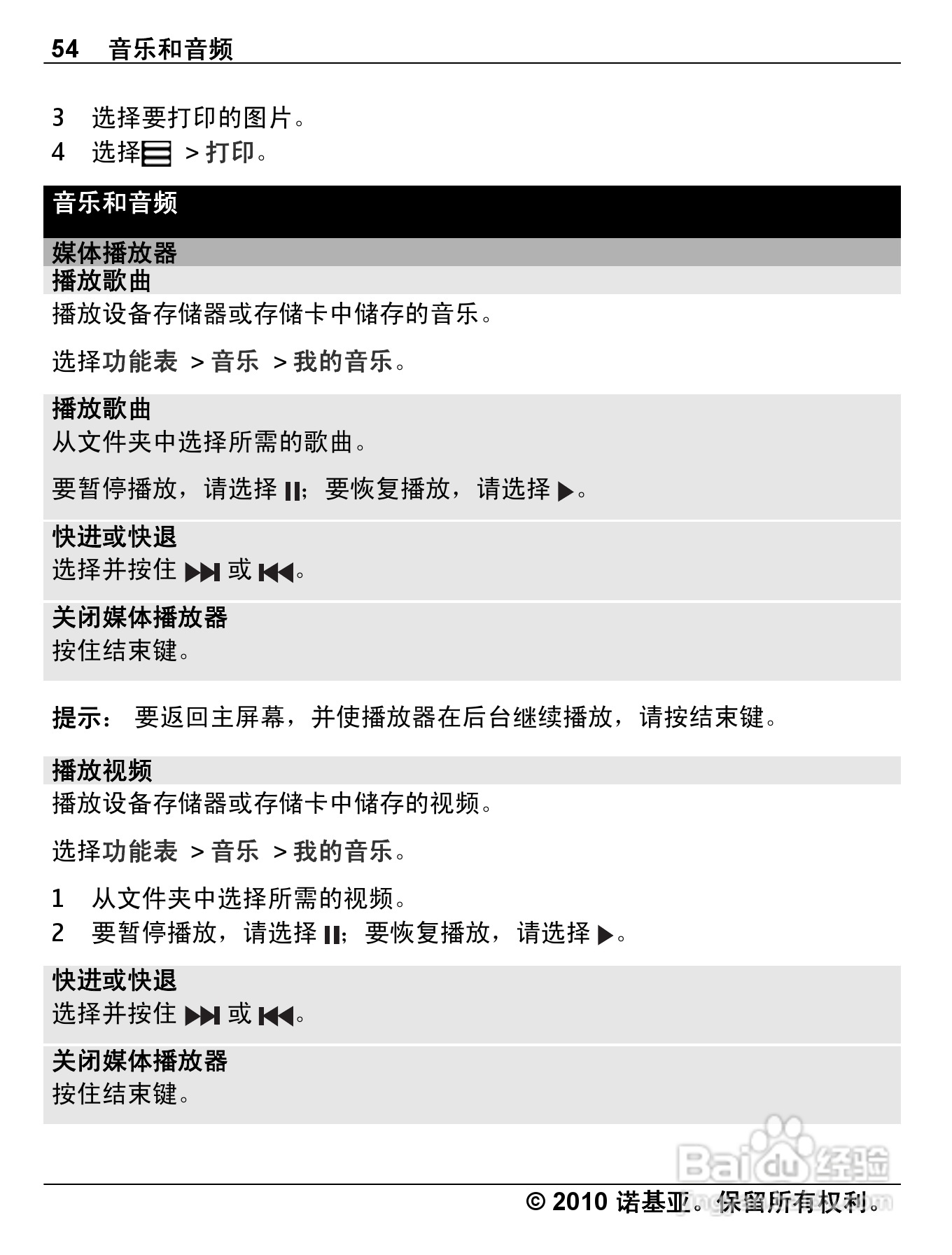诺基亚C3-01手机使用说明书:[6]