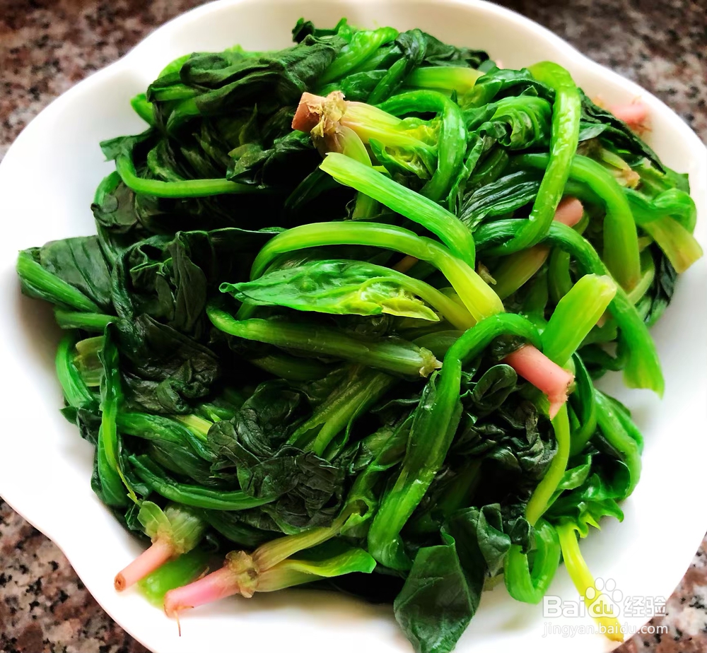 这么做菠菜拌海虹
