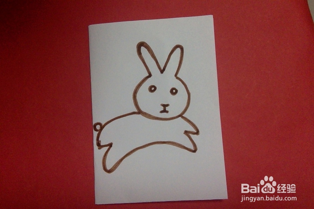 <b>儿童画怎样画小兔子的画法儿童绘画启蒙学画兔子</b>