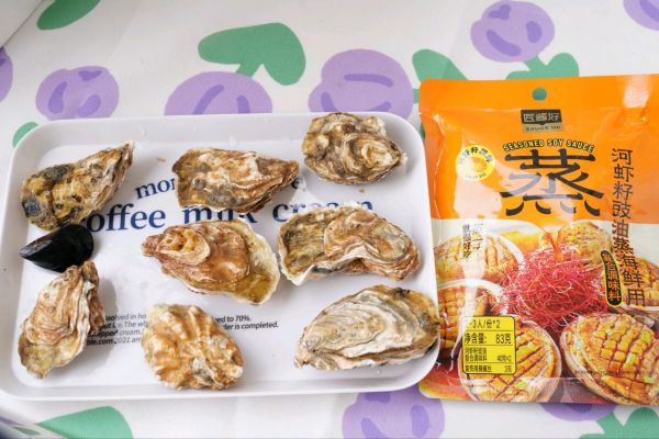 河虾籽豉油蒸生蚝